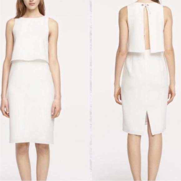 Rag & Bone Women’s White Open Back Tie Backless A-Line Midi Dress Size Medium - Picture 1 of 8